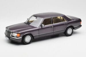 Mercedes 560 SEL W126 Purple Metallic Norev 1:18 183544 Diecast