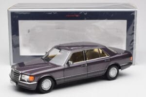 Mercedes 560 SEL W126 Purple Metallic Norev 1:18 183544 Diecast — photo 8 of 8