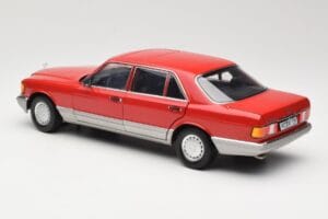 Mercedes 560 SEL W126 Red Norev 1:18 183463 Diecast — photo 7 of 8
