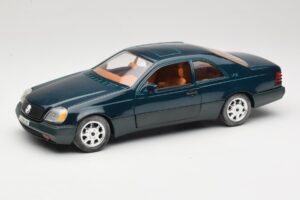 Mercedes 600 SEC C140 Green Majorette 1:18 4418 Diecast