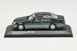 Mercedes 600 SEC W140 Green Metallic Minichamps 1:43 430032604 Diecast