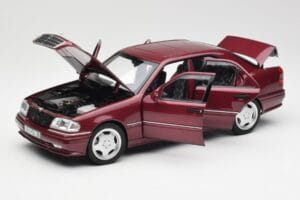 Mercedes AMG C36 W202 Almandine Red Norev 1:18 B66040706 Diecast — photo 2 of 8