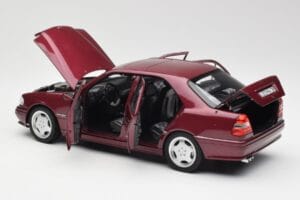 Mercedes AMG C36 W202 Almandine Red Norev 1:18 B66040706 Diecast — photo 5 of 8