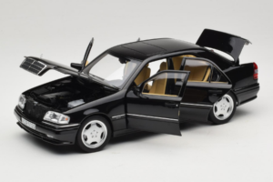Mercedes C36 AMG W202 Obsidian Black Metallic Norev 1:18 183381 Diecast — photo 2 of 8