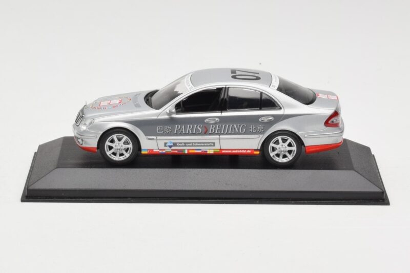 Mercedes E-Class W211 #7 Team AutoBild Paris-Beijing 2006 Replacement Box Minichamps 1:43 MB001 Diecast