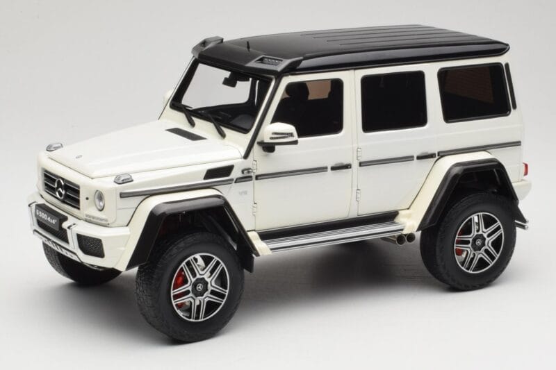 Mercedes G 63 AMG 4x4 Squared Polar White Almost Real 1:18 820203 Diecast