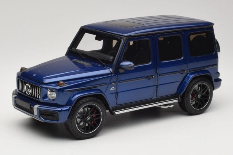 Mercedes G 63 AMG W463 Blue Metallic Minichamps 1:18 110037061 Diecast