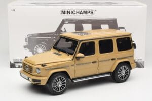 Mercedes G-Class G 500 W463A Solarbeam Yellow Metallic Minichamps 1:18 113037108 Diecast — photo 8 of 8