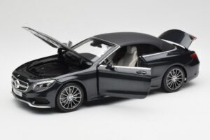 Mercedes S-Class Cabriolet A217 Magnetite Black Metallic Norev 1:18 B66960354 Diecast — photo 2 of 8