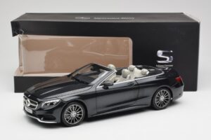 Mercedes S-Class Cabriolet A217 Magnetite Black Metallic Norev 1:18 B66960354 Diecast — photo 8 of 8