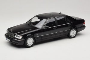 Mercedes S-Class W140 S600 Obsidian Black Metallic Norev 1:18 183045 Diecast