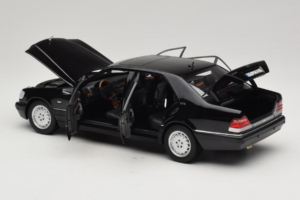 Mercedes S-Class W140 S600 Obsidian Black Metallic Norev 1:18 183045 Diecast — photo 5 of 8