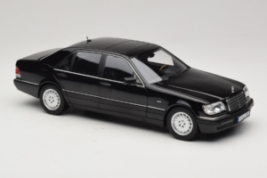 Mercedes S-Class W140 S600 Obsidian Black Metallic Norev 1:18 183045 Diecast — photo 6 of 8