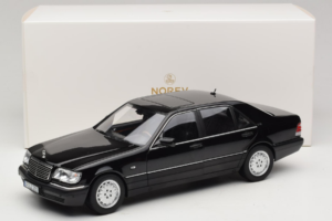 Mercedes S-Class W140 S600 Obsidian Black Metallic Norev 1:18 183045 Diecast — photo 8 of 8