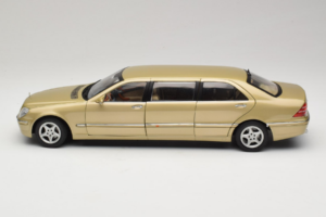 Mercedes S-Class W220 Pullman Gold Metallic Sun Star 1:18 4113 Diecast — photo 4 of 8