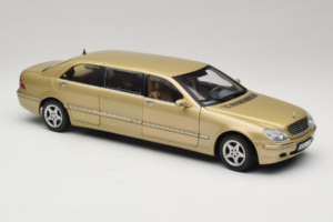 Mercedes S-Class W220 Pullman Gold Metallic Sun Star 1:18 4113 Diecast — photo 6 of 8