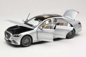 Mercedes S-Class W223 AMG Line Brilliant Silver Norev 1:18 183805 Diecast — photo 2 of 8