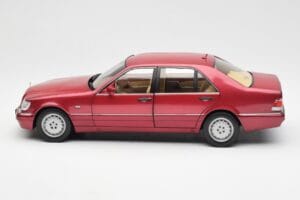 Mercedes S500 W140 Red Metallic Norev 1:18 183579 Diecast — photo 4 of 8