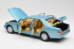 Mercedes S500 W140 Turquoise Metallic Norev 1:18 183561 Diecast — photo 5 of 8