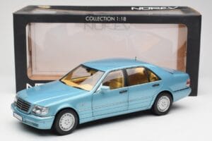 Mercedes S500 W140 Turquoise Metallic Norev 1:18 183561 Diecast — photo 8 of 8
