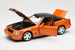 Mercedes SL 500 R129 Orange Metallic Norev 1:18 183752 Diecast — photo 2 of 8