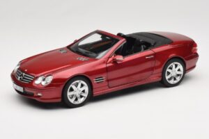 Mercedes SL 500 R230 Red Metallic Limited Edition Norev 1:18 183841 Diecast