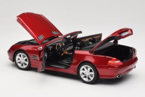 Mercedes SL 500 R230 Red Metallic Limited Edition Norev 1:18 183841 Diecast — photo 5 of 8