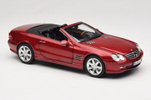 Mercedes SL 500 R230 Red Metallic Limited Edition Norev 1:18 183841 Diecast — photo 6 of 8