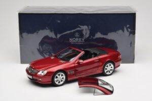 Mercedes SL 500 R230 Red Metallic Limited Edition Norev 1:18 183841 Diecast — photo 8 of 8