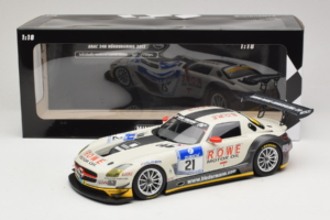 Mercedes SLS AMG GT3 #21 Rowe Racing M. Zehe / M. Hartung ADAC 24h Nurburgring 2012 Minichamps 1:18 151123121 Diecast — photo 6 of 6