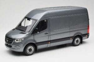 Mercedes Sprinter W907 Panel Van Selenite Grey Metallic Norev 1:18 B66004163 Diecast