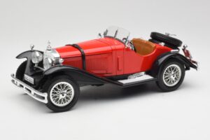 Mercedes SSK Red & Black Bburago 1:18 3009-M1 Diecast