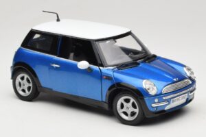 Mini Cooper R50 Blue With White Roof Mondo Motors 1:18 MINI004 Diecast — photo 6 of 8