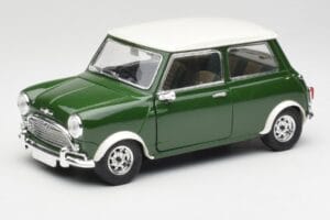 Mini Cooper S British Racing Green & Old English White Solido 1:18 8021 Diecast