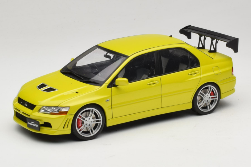 Mitsubishi Lancer Evo VII Mustard Yellow AUTOart 1:18 77166 Diecast