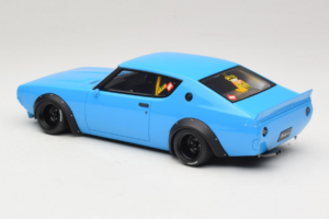 Nissan Skyline 2000 GT-R KPGC110 LB Works Blue Otto 1:18 OT1210 Resin — photo 4 of 6