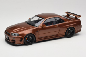 Nissan Skyline GT-R R34 Customized Metallic Bronze MotorHelix 1:18 M83414 Diecast