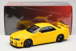 Nissan Skyline GT-R R34 Customized Version Yellow MotorHelix 1:18 M83412 Diecast — photo 8 of 8