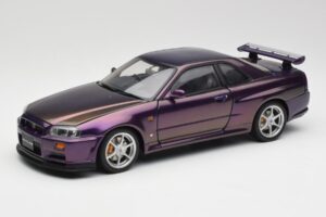 Nissan Skyline GT-R R34 V-Spec Midnight Purple AUTOart 1:18 77305 Diecast