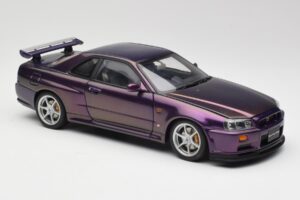 Nissan Skyline GT-R R34 V-Spec Midnight Purple AUTOart 1:18 77305 Diecast — photo 6 of 8