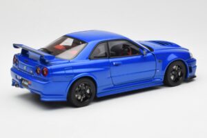 Nissan Skyline GT-R R34 NISMO Z-Tune Bayside Blue AUTOart 1:18 77354 Composite — photo 3 of 8