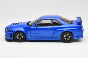 Nissan Skyline GT-R R34 NISMO Z-Tune Bayside Blue AUTOart 1:18 77354 Composite — photo 4 of 8