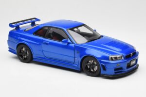 Nissan Skyline GT-R R34 NISMO Z-Tune Bayside Blue AUTOart 1:18 77354 Composite — photo 6 of 8