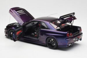 Nissan Skyline GT-R R34 NISMO Z-Tune Midnight Purple III AUTOart 1:18 77464 Composite — photo 5 of 8