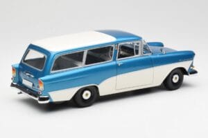 Opel Rekord P1 Caravan Blue Metallic Minichamps 1:18 180043210 Diecast — photo 3 of 8
