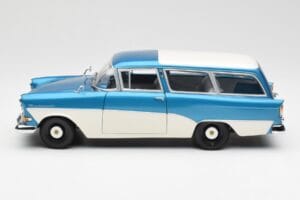Opel Rekord P1 Caravan Blue Metallic Minichamps 1:18 180043210 Diecast — photo 4 of 8