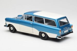 Opel Rekord P1 Caravan Blue Metallic Minichamps 1:18 180043210 Diecast — photo 7 of 8