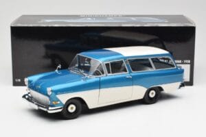 Opel Rekord P1 Caravan Blue Metallic Minichamps 1:18 180043210 Diecast — photo 8 of 8
