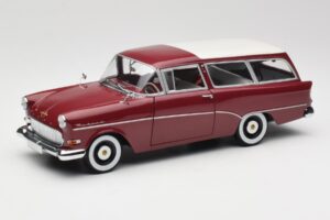 Opel Rekord P1 Caravan Red Minichamps 1:18 180043211 Diecast