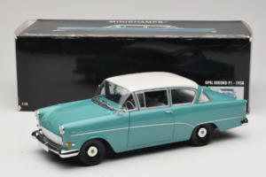 Opel Rekord P1 Turquoise Blue Minichamps 1:18 180043200 Diecast — photo 8 of 8